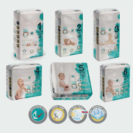 INNHJ-PAR-001 MODEL WHOLESALE NEWBORN MINI MIDI MAXI JUNIOR EXTRA LARGE FLEXIBLE UNISEX PREMIUM ABSORBENT DIAPERS